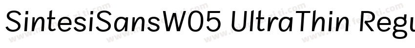 SintesiSansW05 UltraThin Regular字体转换